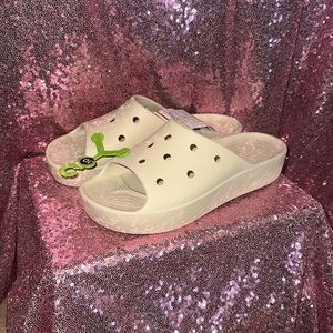 Platform slide crocs